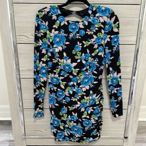 Zara open back floral dress